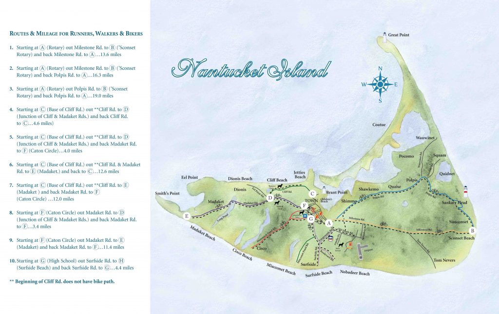 Nantucket Island Bike Map