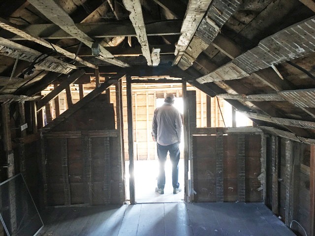 attic of nantucket historic home