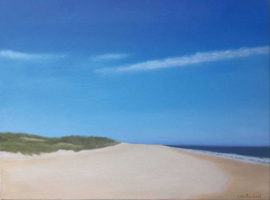 beach painting of nantucket