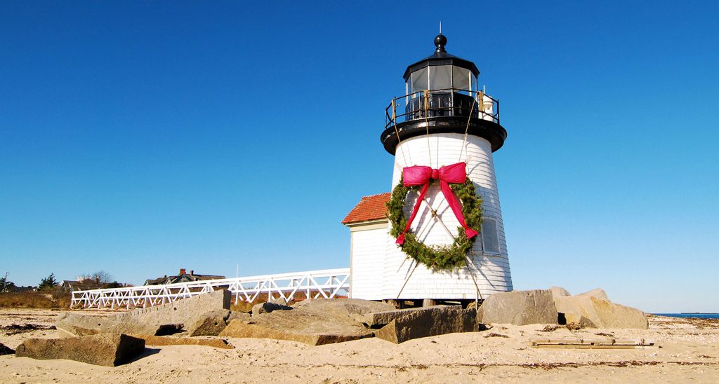 nantucket brant point light christmas