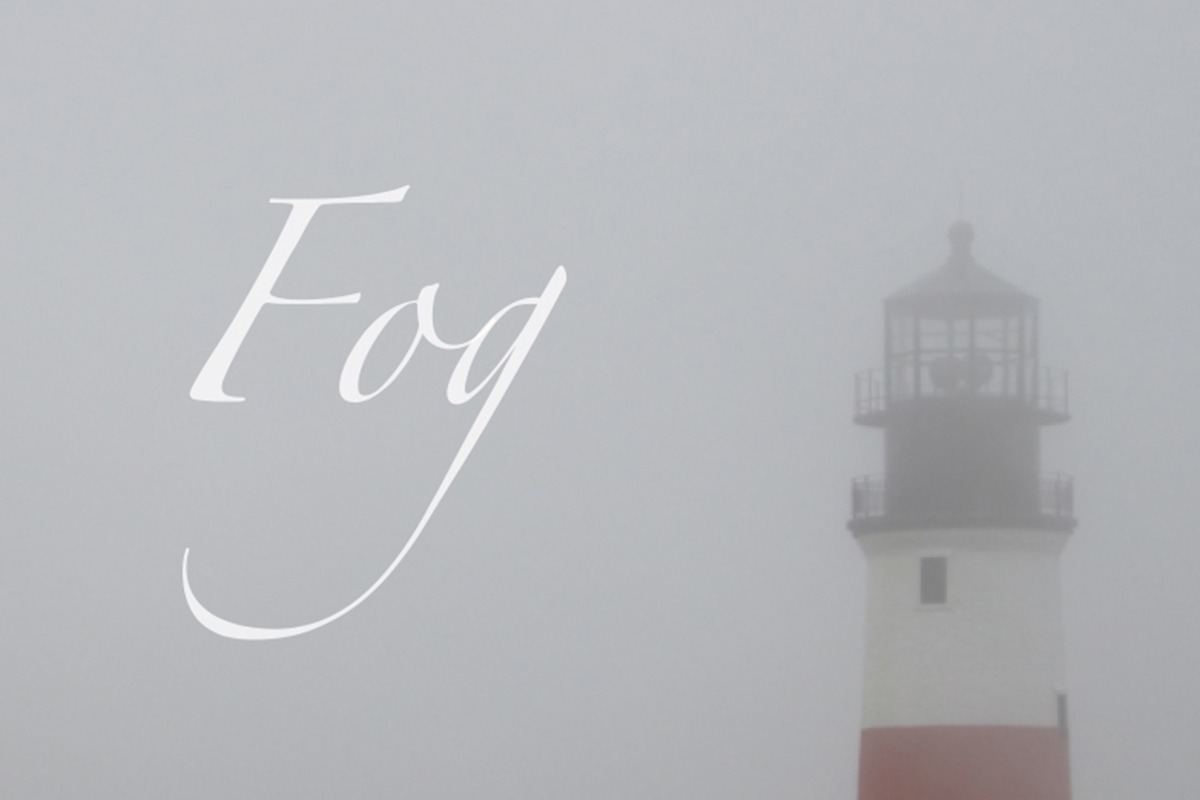 nantucket fog at sankaty lighthouse