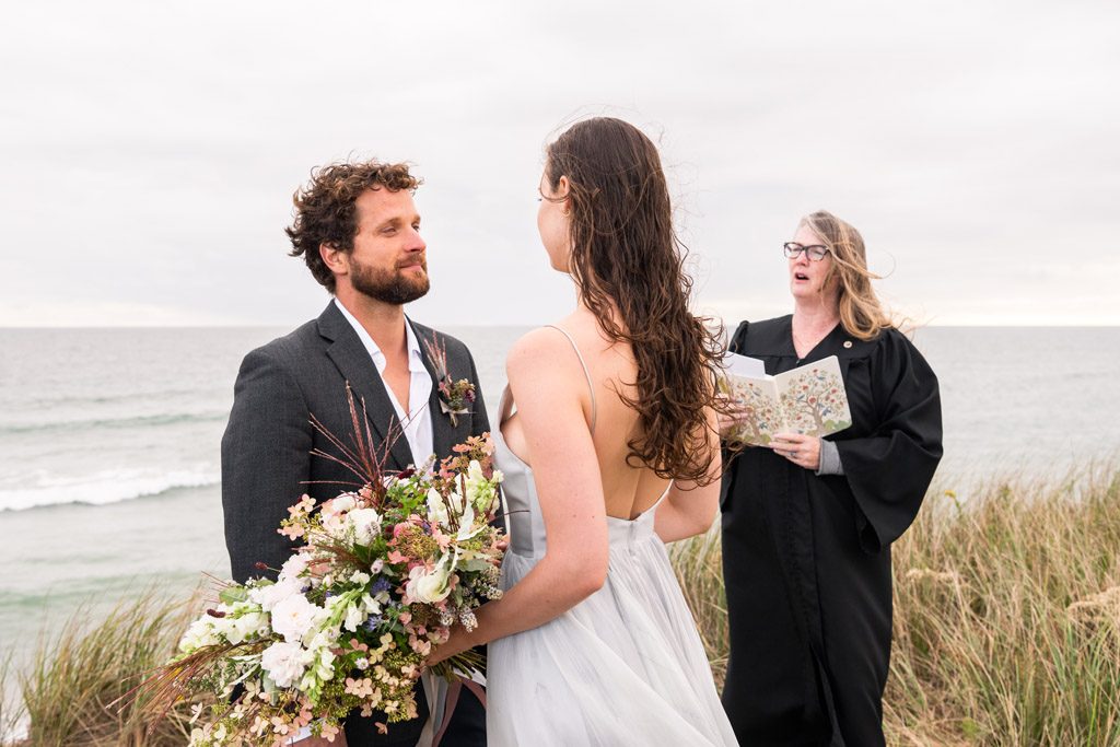 nantucket wedding vows on beach 2020